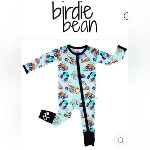 NWT Birdie Bean - KENNY CONVERTIBLE ROMPER - Size 3T🖤💙💚